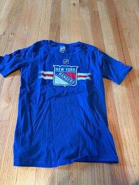 NHL New York Rangers Blue Logo T-Shirt
